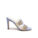 Cecelia New York VAnnah Sandal PRIWINK NET GLASS Clear Open Toe High Mule