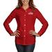 LA Clippers Antigua Women's Dynasty Woven Button-Up Long Sleeve Shirt - Red