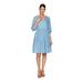 Ruby Rd. Womens Tiered Puff Sleeve Dress