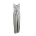Adrianna Papell Women's Allover Metallic Knotted Gown