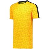 YOUTH HYPERVOLT JERSEY - M / POWER YELLOW PRINT/BLACK by HIGH FIVE