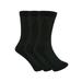 Diabetic Crew Socks Black with Non Binding Top 3 PAIRS Dress Socks Size 10-13
