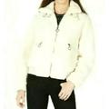 Collection B Juniors Faux-Fur Teddy Bomber Jacket Ivory XS
