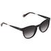 Carolina Herrera Ladies Black Round Sunglasses SHE756 700 51