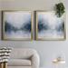 Latitude Run® Polar Mist I Polar Mist I - 2 Piece Picture Frame Set Canvas, Glass in Gray | 30.5 H x 61 W x 1.5 D in | Wayfair