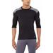 Adidas Men's TechFit Short Sleeve Compression Base Tee Black/Heather Gray AJ4973