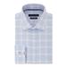 TOMMY HILFIGER Mens Blue Framed Gingham Collared Dress Shirt 18.5 32\33