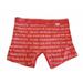 Calvin Klein NB2226 Men's Multicolor Stretch Boxer Brief Single Pack Underwears (Red with Letters,L)