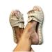 Aimik Sandals for Women Wide Width,2021 Comfy Platform Sandal Shoes T-Strap Ladies Shoes Summer Beach Travel Flip Flops