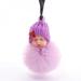 ZDMATHE Plush Doll Cute Sleeping Baby Keychain Kids Baby Toy Xmas Gift Fur Ball Pendant Girl Bag Ornaments Easter Decor Birthday Favors