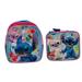 Disney Lilo and Stitch 10" Toddler Girls School Backpack With Matching Lunch Bag