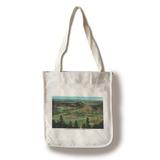 Colorado - Lookout Mountain Aerial View of Golden and Table Mountains (100% Cotton Tote Bag - Reusable)