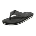 NORTIV 8 Mens Outdoor Flip-Flops Slippers Light Weight Beach Sport Sandal Slides REVIVA-1 BLACK/GREY Size 14