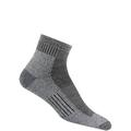 wigwam men's cool-lite hiker pro quarter socks, grey, large