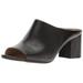 Womens Cyprine Leather Open Toe Mules