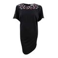 Calvin Klein Women's Petite Floral-Embroidered Dress