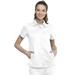 Cherokee Workwear Revolution Scrubs Top for Women Hidden Snap Front Collar Shirt WW669, XS, White