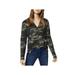 Sanctuary Womens Long Sleeve Camouflage T-Shirt Green S