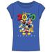 Disney Junior Fashion Top 2020 Fun Friends Mickey Minnie Goofy Donald Pluto, Royal Blue (Florida Namedrop) S