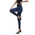 Ladies Skinny Jeans Stretch Jeans High Waisted Leggings Denim Print Distressed Jeans For Women Seamless Full Length Pencil Pants