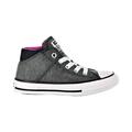 Converse Chuck Taylor All Star Madison Mid Kids' Shoes Black/Fuchsia/White 663658f