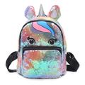 Chinatera Sequin Backpack Lovely Horn Shoulder School Bag Women Travel Knapsack (1)