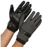 Sakkas Enes Warm Fleece Lined Driving Gloves Vegan Minimal Commute Casual - 17109-medium/gray - XL/XXL