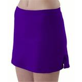 Pizzazz 3200 -PUR -AL 3200 Adult Victory V-Notch Skirt with Brief, Purple - Large