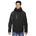 Men's Height 3-in-1 Jacket with Insulated Liner - BLK/ CL RED - L