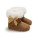 Nituyy Toddler Boy Girl Snow Boots Winter Warm Fur Crib Shoes Prewalker