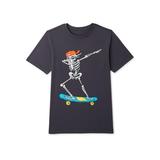 Wonder Nation Boys Dab Skeleton Skater Short Sleeve Tee, Sizes 4-18 & Husky