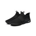 LUXUR Mens Slip On Mesh Sneakers Trainer Breathable Walking Sports Casual Mesh Shoes