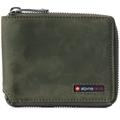 Alpine Swiss Zipper Bifold Wallet for Men Women RFID Protected Genuine Leather