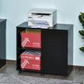 Inbox Zero 1-Drawer Lateral Filing Cabinet Wood in Black | 28.75 H x 31.5 W x 15.75 D in | Wayfair 053C1528E1C44707A5A0E36FB60A31E2