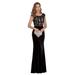 Ever-Pretty Elengant Lace Patchwork Mermaid Wedding Guest Dress Black 00490 Black US14