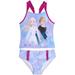 Frozen 2 Girls' Bathing Suit Two Piece Disney Princess Tankini Swimsuit Set, 4-6X, Blue Purple