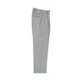 Light Gray Birdseye Wide Leg, Pure Wool Dress Pants by Tiglio Luxe TIG1018