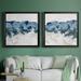 Latitude Run® Mountain Strata I Mountain Strata I - 2 Piece Picture Frame Painting Set Canvas, in Blue/White | 30.5 H x 61 W x 1.5 D in | Wayfair