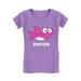 Tstars Girls Big Sister Shirt Lovely Shark Shirt for Sister Best Sister Cute B Day Gifts for Sister Graphic Tee Gift for Big Sister Funny Sis Toddler Kids Girls Fitted Child Birthday T Shirt