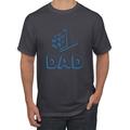 Wild Bobby, #1 Dad Best, Gift Number One Husband Dad Gift, Father's Day, Men Graphic Tees, Charcoal, 2XL