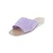 Dolce Vita Womens Hildy Solid Demi Wedge Slide Sandals