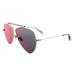 Alexander McQueen AM 0058S 004 Unisex Aviator Sunglasses