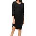 Women's Dress Small Sheath Ruched Asymmetric Jersey S