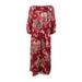 Lauren by Ralph Lauren Women's Floral-Print Front-Slit Midi Dress