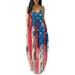 UKAP Summer Tank Top Dresses for Trendy Women Spaghetti Strap Beach Camisole Dress Tie Dye Sexy Dress for Lady