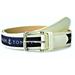 Tommy Hilfiger Men's 35MM Wide Ribbon Inlay Fashion Leather Belt Cream