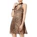 Speechless Womens Leopard Shift Dress