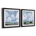 Red Barrel Studio® A Quiet Village I A Quiet Village I - 2 Piece Picture Frame Painting Set Paper, in Blue/Green | 34.5 H x 69 W x 1.5 D in | Wayfair