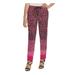 DKNY Womens Pink Animal Print Straight leg Pants Size S