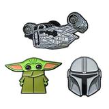 Star Wars 808147 The Mandalorian & The Child Enamel Pin Set - 3 Piece